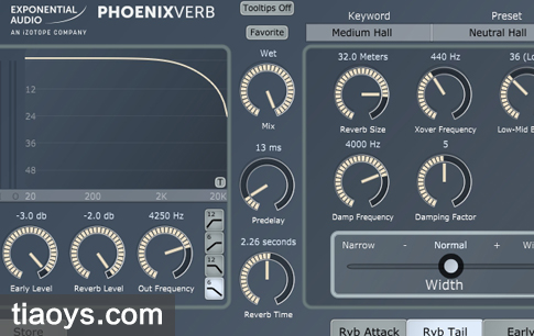 环绕3D混响 - iZotope & Exponential Audio  R2 PhoenixVerb Surround v6.0.1a[Windows]插图