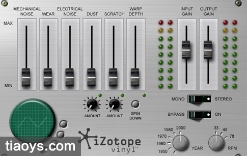 噪声模拟插件 - iZotope Vinyl v1.80[Windows]插图