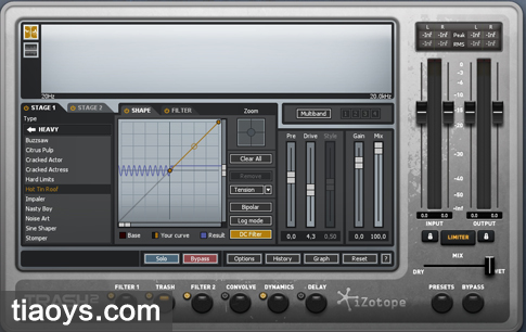 失真效果器 – iZotope Trash 2 v2.05[Windows]
