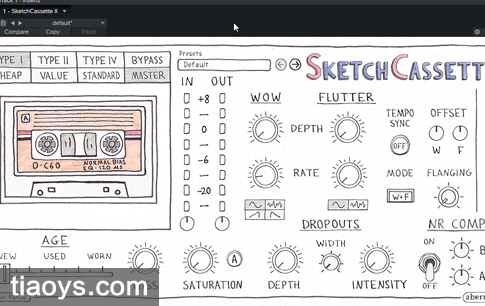 磁带录音机效果 - Aberrant DSP SketchCassette II v2.1[MacOS]插图