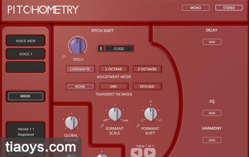 复音音高变调插件 - Aegean Music Pitchometry v1.1[Windows]插图