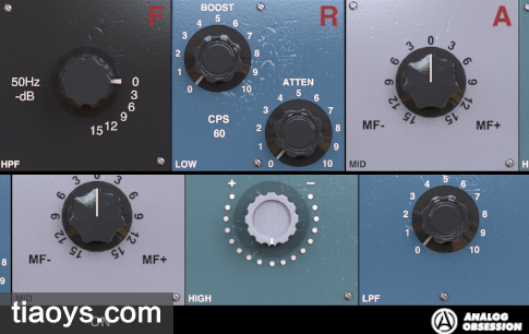 全模拟电流源滤波器插件 - Analog Obsession FRANK v1.0插图