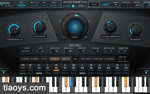人声处理自动修音插件 – Antares Auto-Tune PRO Unlimited 2021.12 Windows